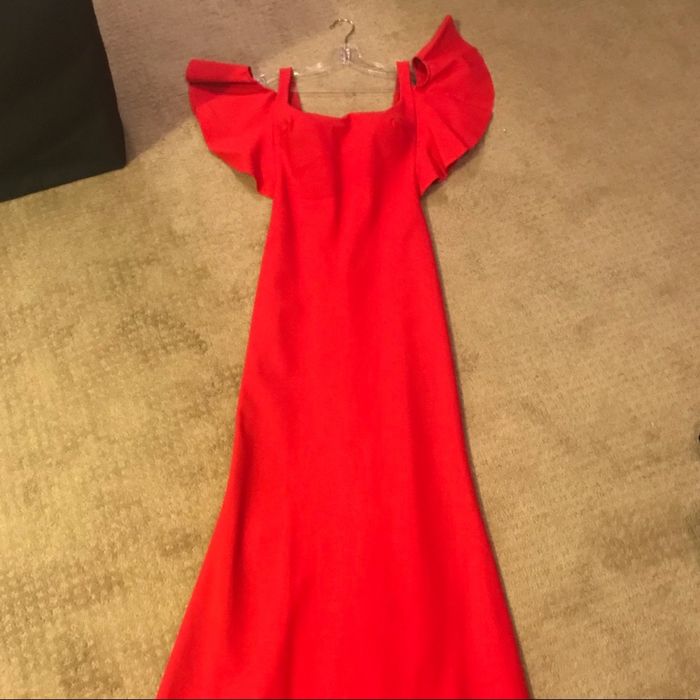 Classy Red Prom Dress - Picture 2 of 8